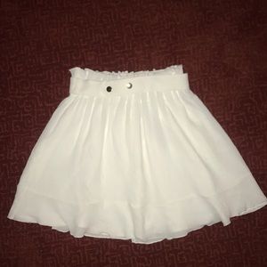 White A-lined skirt